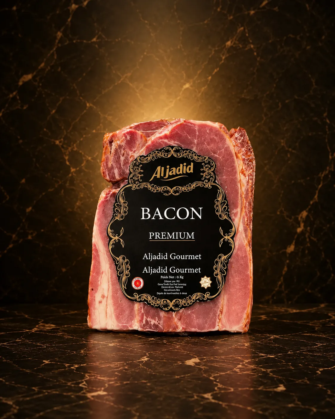 Bacon de bœuf — La poitrine, tranchée juste
