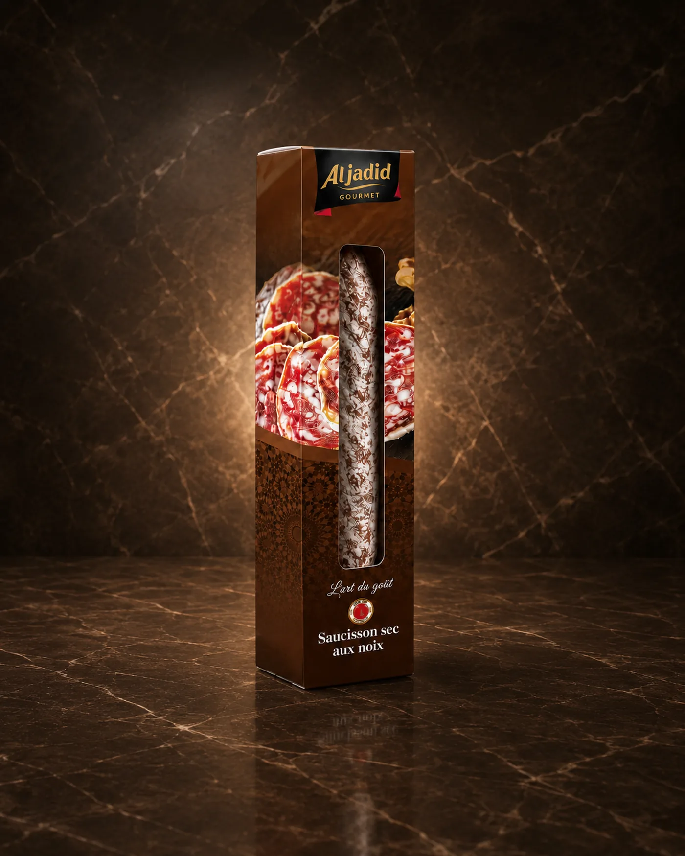 Saucisson sec aux noix — L'art du goût, en étui