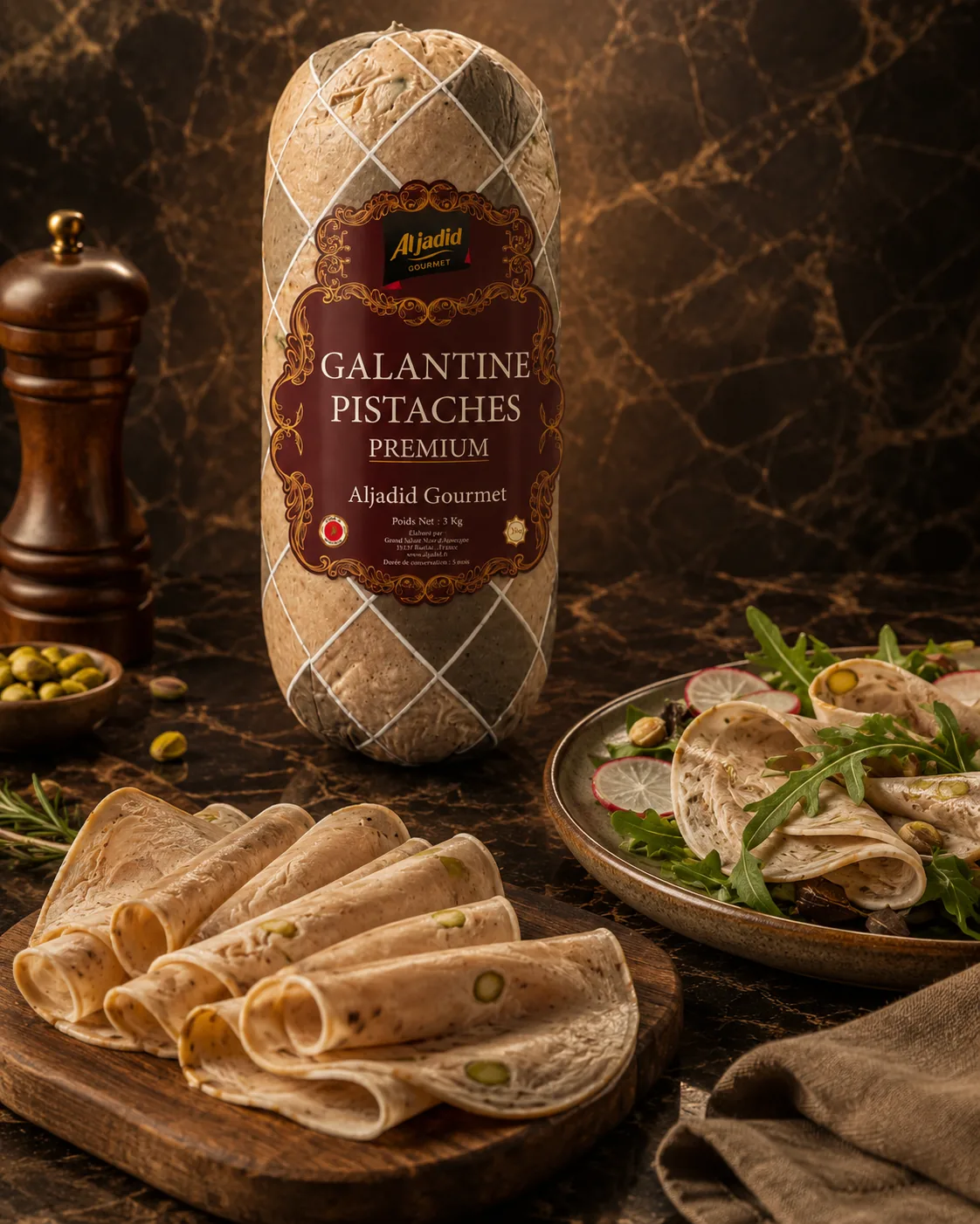 Galantine aux pistaches : l'élégance du détail