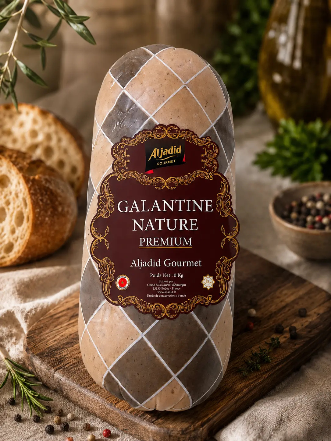 Galantine nature 3 kg — La pièce de service
