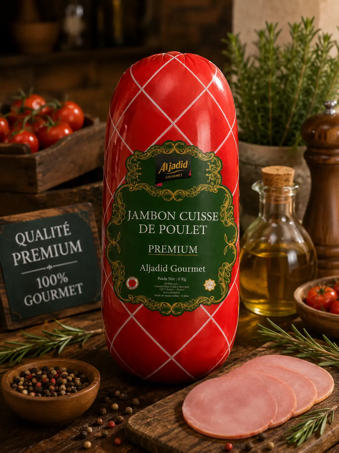 Jambon cuisse de poulet 3 kg — Le moelleux d'une cuisse