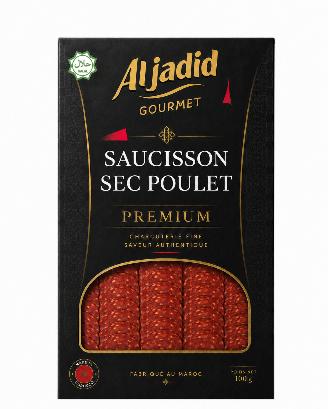 Saucisson sec de poulet 210 g — Plus léger, aussi net
